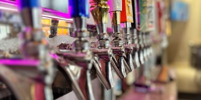 Bodacious Bar & Q – row of beer taps